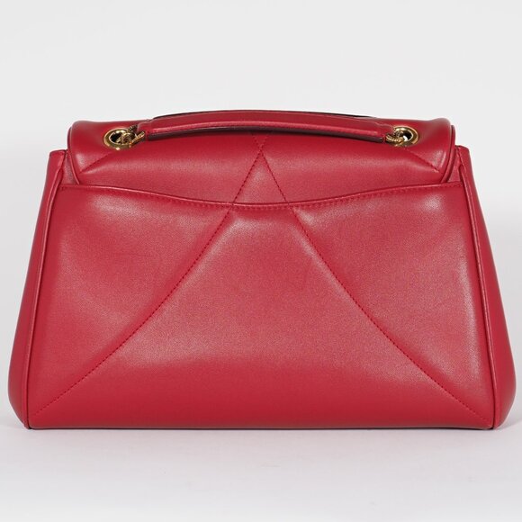 Dolce & Gabbana Red Quilted Nappa Leather Large Devotion Bag - Picture 6 of 16